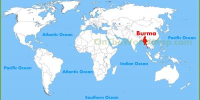 Birma-plek op kaart